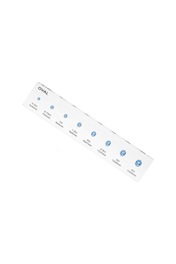Practical Acrylic Finger Measurement Device For Wedding Band Sizing Accuracy