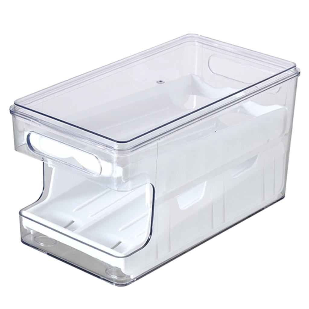 Osdhezcn Practical Plastic Container Space Saving Eggs Tray Automatic Eggs Dispenser