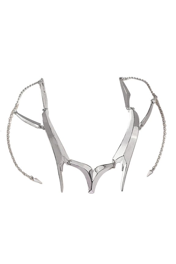 Punk Irregular Mask Gothic Mechanical Alien Fluid Face Accessories Metal Earring