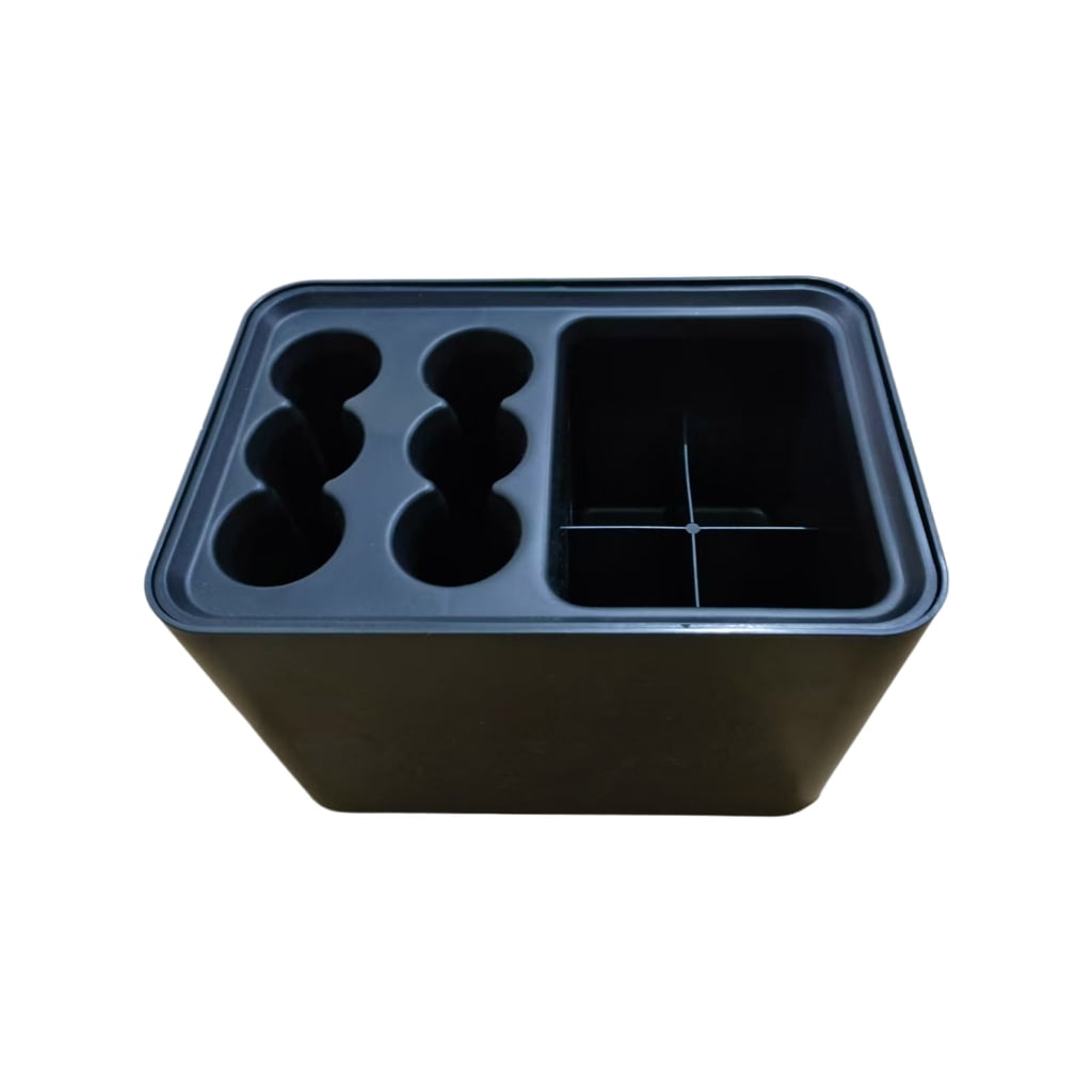 Osdhezcn Quality Umbrella Holder 6Hole and 4Slot Umbrella Storage Stand with Water Drainages Feature Storage Box Large Capacity