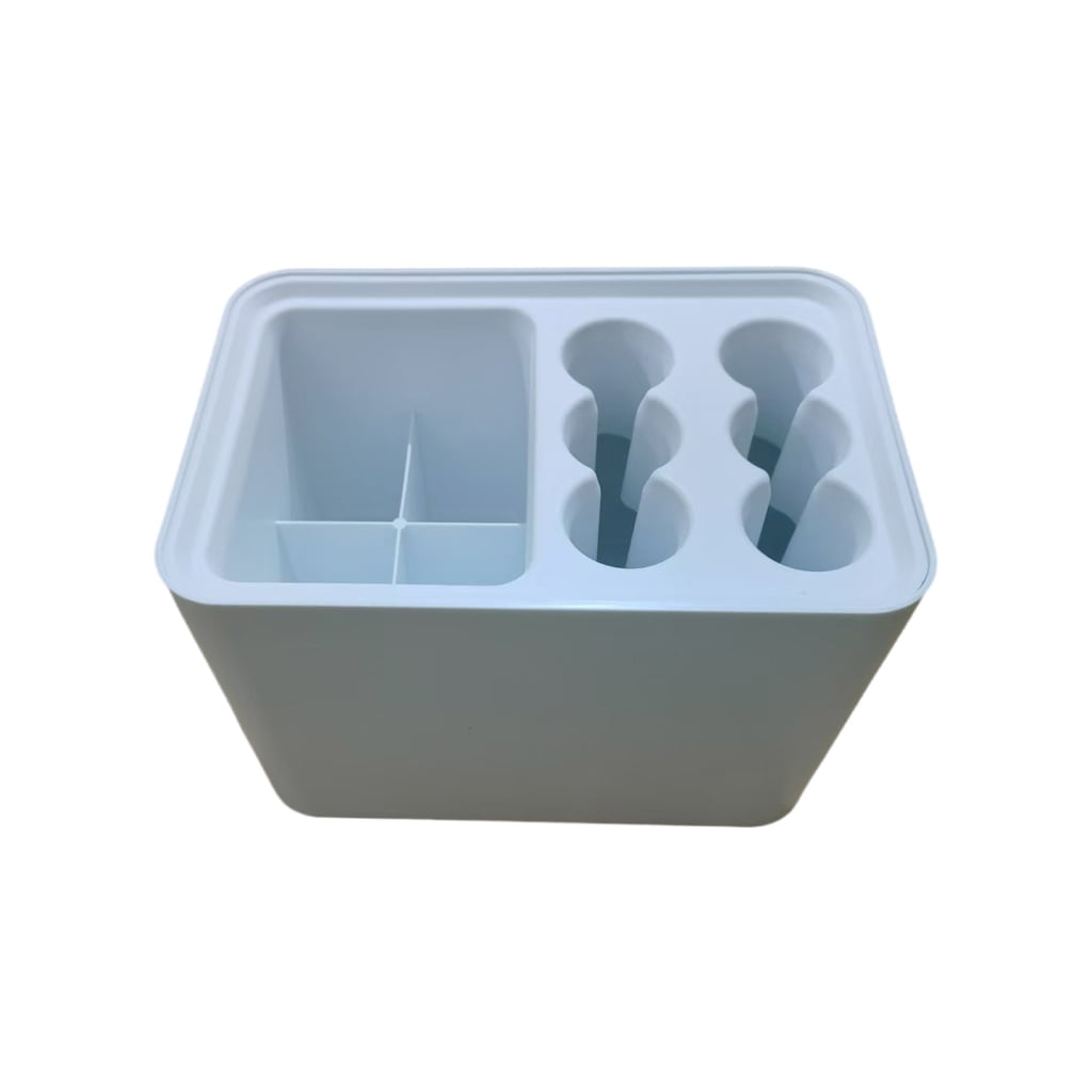 Osdhezcn Quality Umbrella Holder 6Hole and 4Slot Umbrella Storage Stand with Water Drainages Feature Storage Box Large Capacity
