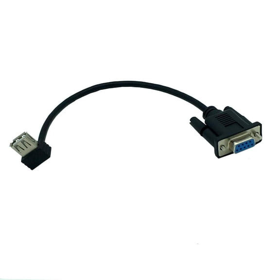 Osdhezcn RS232 DB9 Female To USB 2.0 Female Serial Adapter Cable for Serial Plugs Devices