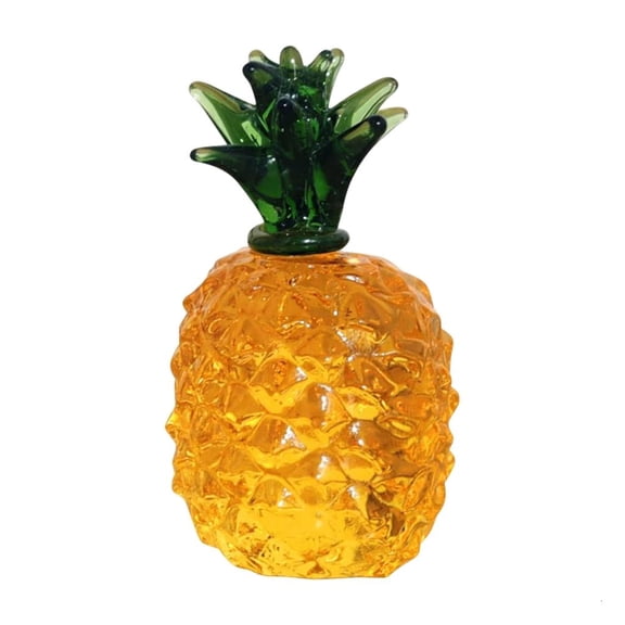 Osdhezcn Realistic Artificial Fruit Paperweight Miniature Glass Fruit Figurine for Home