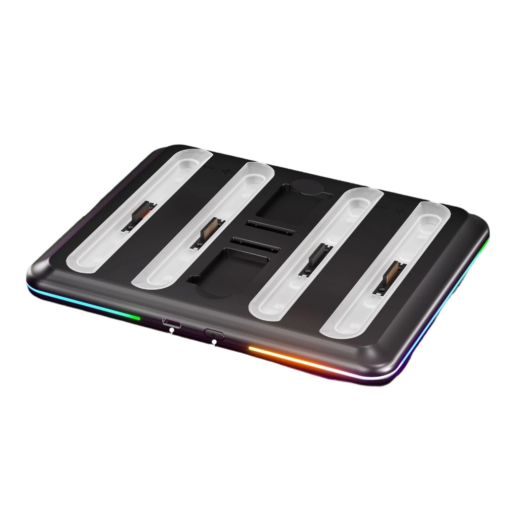 Osdhezcn Replacement Game Controller Charging Station 4 in 1 with LED ...