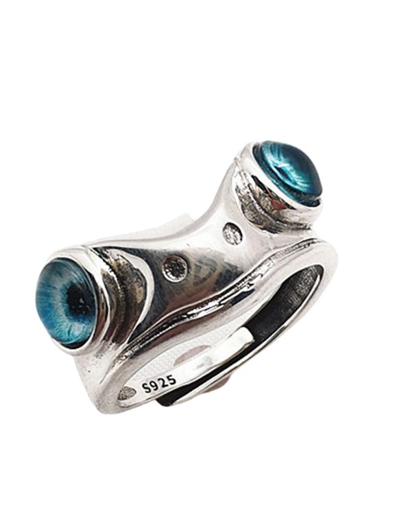 Retro for Frog Rings Unisex Alloy for Frog Open Adjustable Couple Rings Engageme