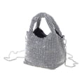 thumbnail image 1 of Osdhezcn Rhinestone Evening Purse Small Clutch Bucket Bag Sparkly Crystal Shoulder Bag, 1 of 21