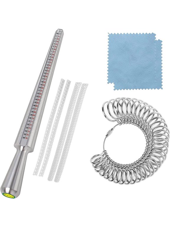 Ring Mandrel Finger Sizing Gauge Jewelry Measurement Tool Jewelry Sizing Measure