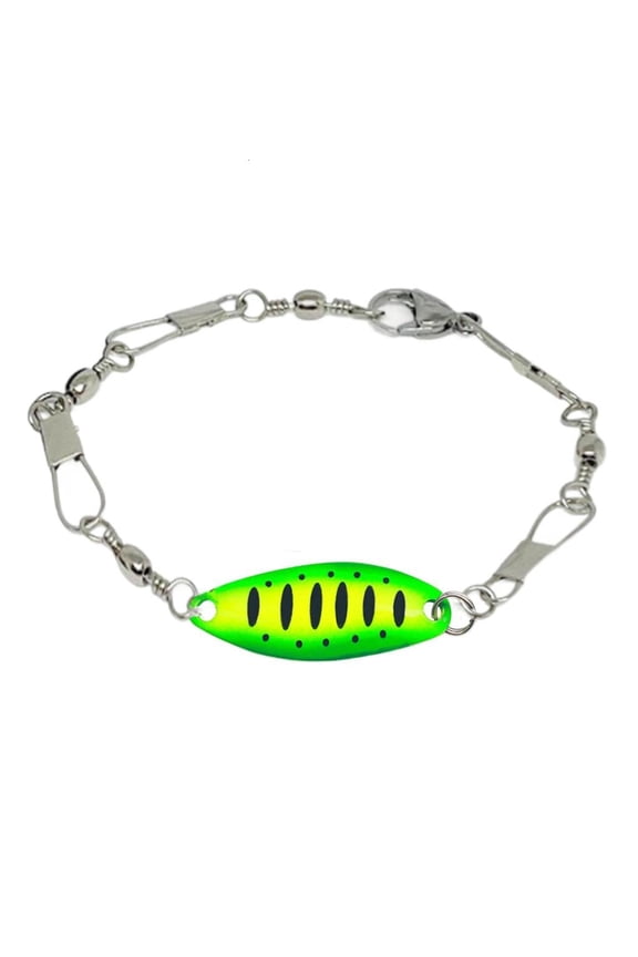 Rustproof Metal Fish Lure Jewelry Adjustable Wristband for Fishing Hobbyists