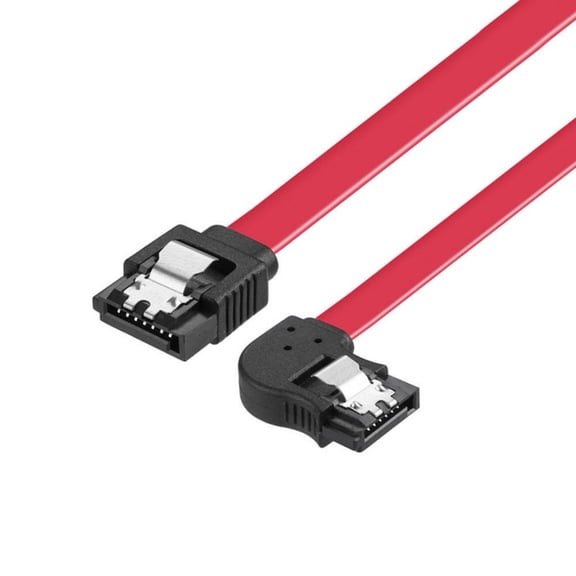 Osdhezcn SATAIII 7Pin Data Cable Angled Head Locking Mechanism for Desktop Ssds HDD