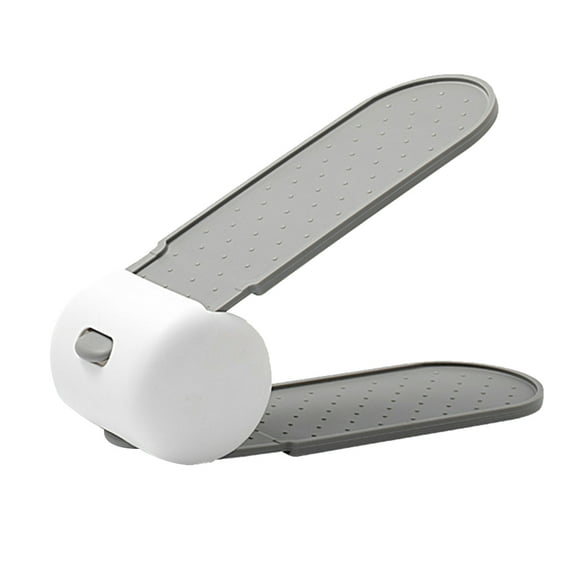 Osdhezcn Shoe Rack 2 Tier Adjustable Height Stand for Closet Locker Shelf Organizer