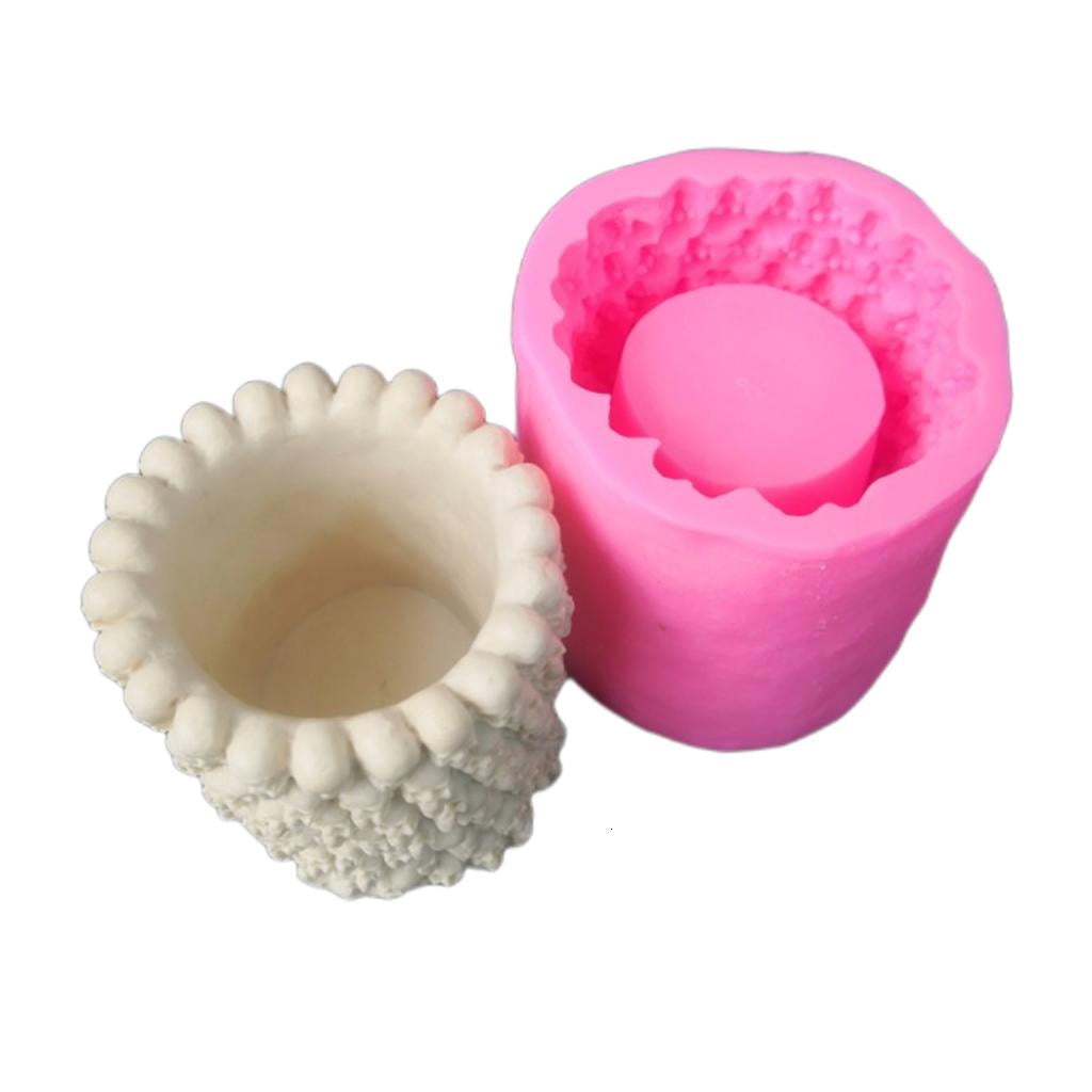Osdhezcn Skull Flowerpot Candle Mold European and American Classical Characters Scented Candle Material Mold Home Decoration