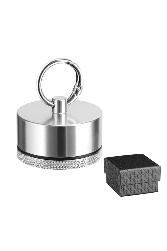 Small Aluminum Jewelry Container For Rings Earrings Easy Clip Attachment To Bags Keys