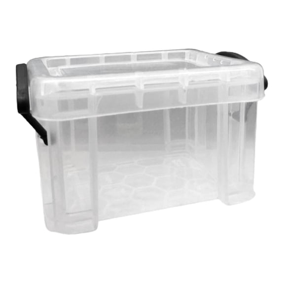 Osdhezcn Small Plastic Container Mini Beads Organizer with Lock Lid Portable Plastic Box for Jewelry Cosmetic Stationery Items