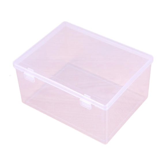 Osdhezcn Small Storage-Bins Transparent Storage Container Jewelry Storage Box with Lid