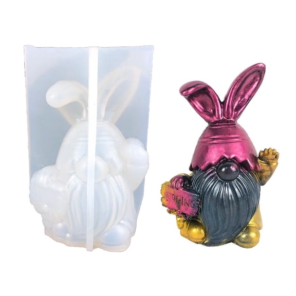 Osdhezcn Soap Molds Figurine Mould Dwarf Shape Silicone Crafts Moulds Clay Molds Silicone Material Gift for DIY Hand-Making Lover