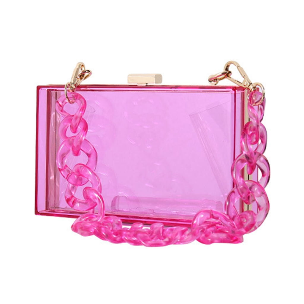 Osdhezcn Sophisticated Transparent Shoulder Bag for Personal Belongings ...