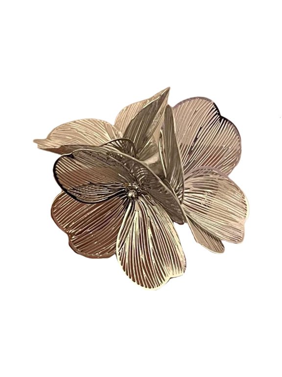 Sophisticated Women's Rings with 3D Flower Designs and Waterfall Fishtail Designs Portable for Formal Occasions