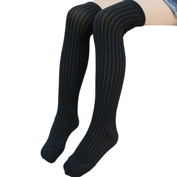 Osdhezcn Spring Candy Color Socks Elastic Cotton Socks Girls Stretchy Over The Knee Socks