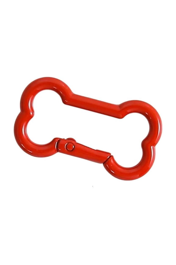 Spring Loaded Bone Keychain For Crafting Enthusiasts Glossy Enamel Multi Color Pet Jewelry