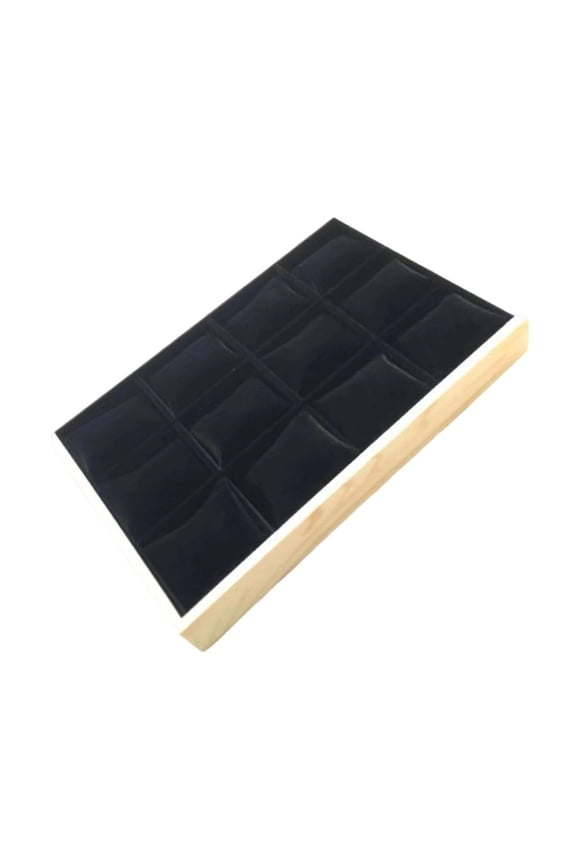 Stackable Sturdy Wood Watch Organizers With Interchangeable Cushion Pads And Protective Lid for Drawer Showcase