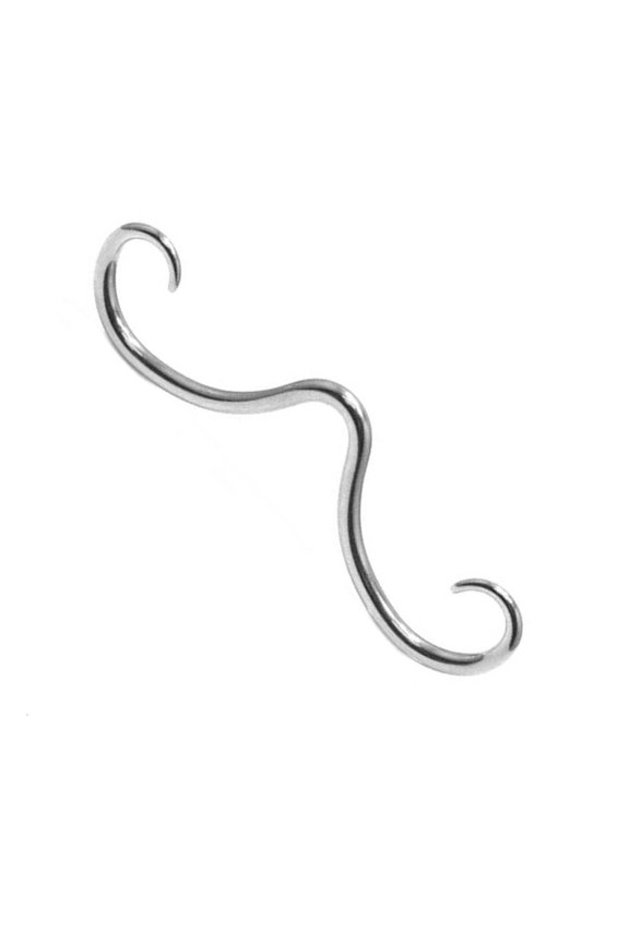 Stainless Steel Moustache Septum Piercing Nose Rings Unique Nose Stud Hoop Fashion Septum Body Jewelry Easy to Use