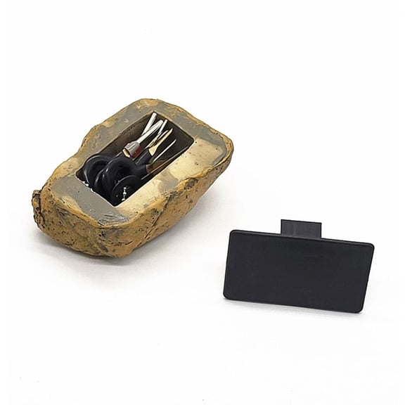 Osdhezcn Stone Key Safe Storage Box Safe Hiding Spot ⁣⁣⁣Hidden Storage Secret Compartment