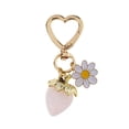 thumbnail image 1 of Osdhezcn Strawberry and Flower Charm Keychain Fashionable Keyring Pendant Handbag Decoration Stylish Bag Accessory for Girls, 1 of 8