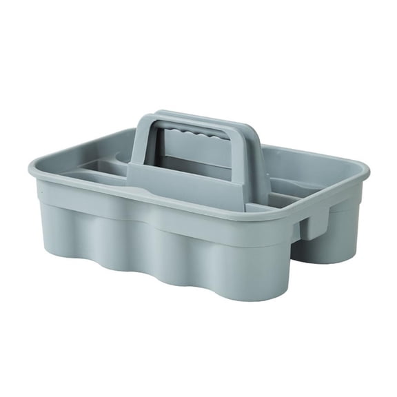 Osdhezcn Sturdy Plastic Storage Bin Ergonomic Handle and Divideds Compartments for Garage Tool Organization