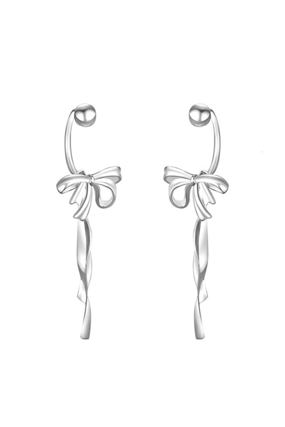 Stylish Bowknot Earrings Adornment Fashionable Piercing Ear Rings Charm Jewelry