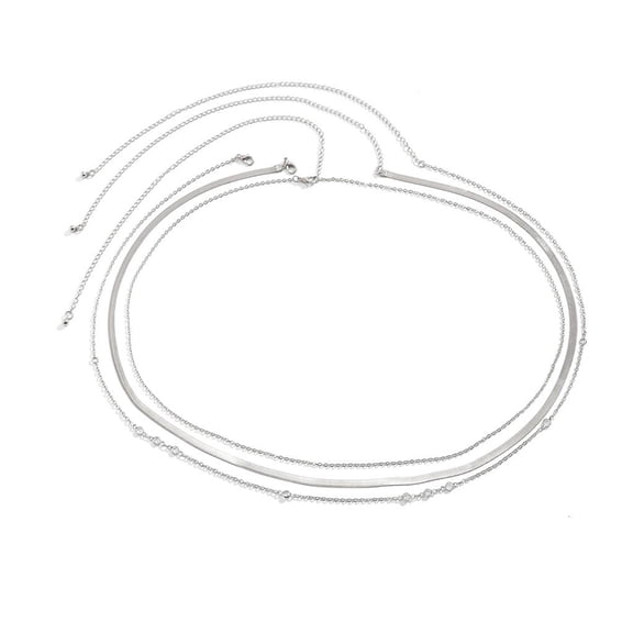 Osdhezcn Stylish Multi Tiered Snake Chain Belt Belly Waist Chain Jewelry for Evening Wear Sophisticated Body Jewelry Accessories