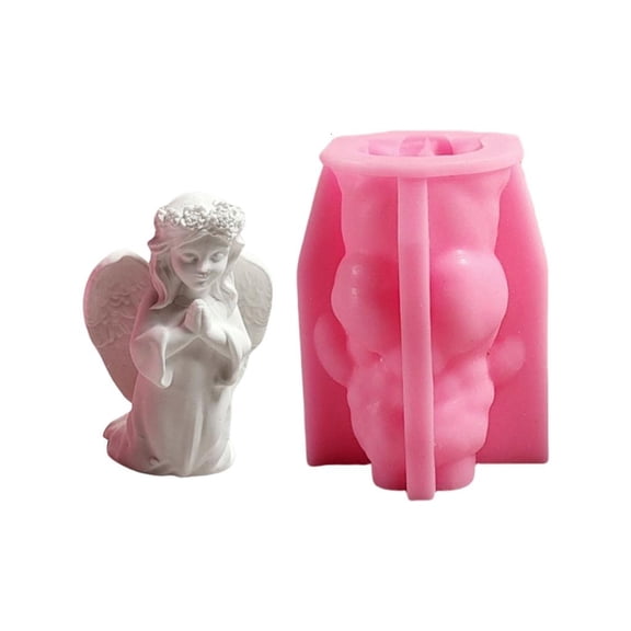Osdhezcn Stylish Sturdy Silicone Mold Portable for Making Craft Figurine Angelic Figurines