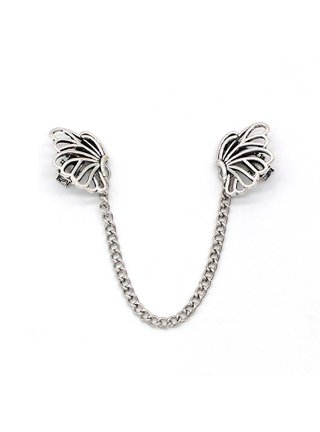 BESTOYARD 4pc Vintage Chain Clips - Sweater Clips, Cardigan Clips For Dresses & Clothing