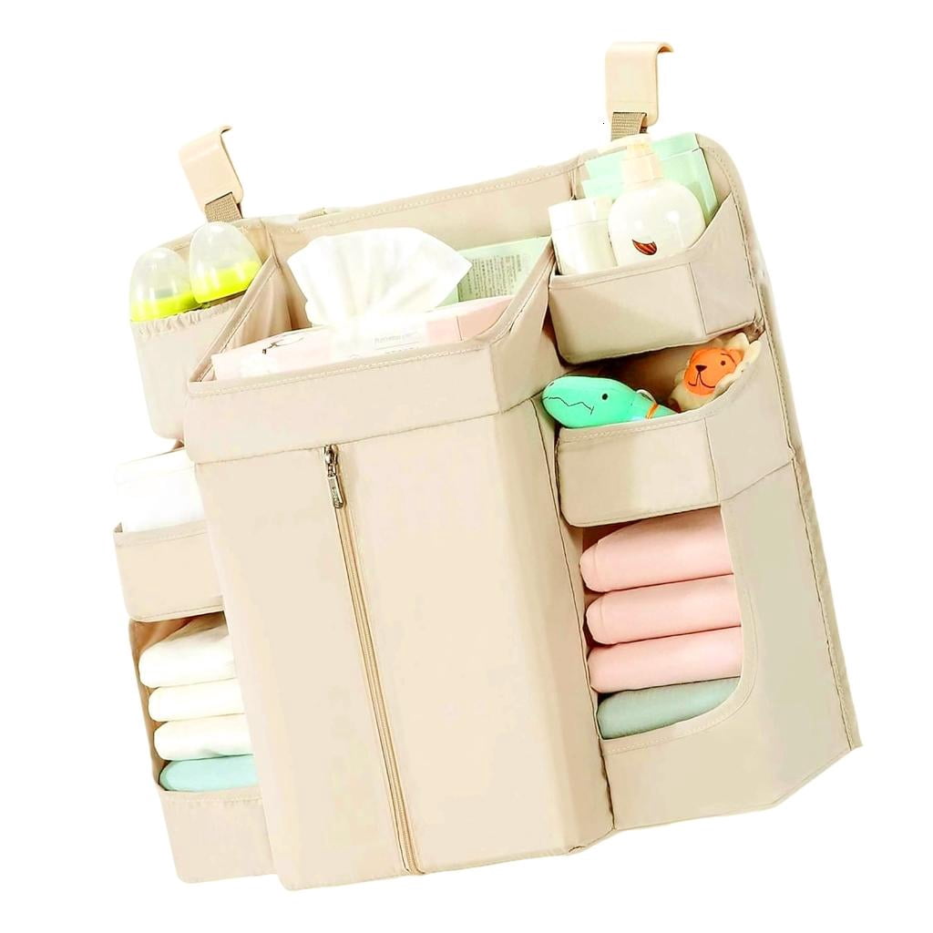Osdhezcn Sustainable Hanging Baby Care Organizers Washable Cloth Storage for Diapering Station