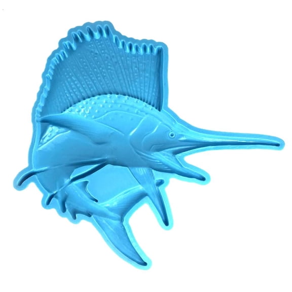 Osdhezcn Swordfish Shaped Silicone Mold Wall Decoration Mold DIY Table Ornament Tools Plaster Crafts Making Supplies Non-stick