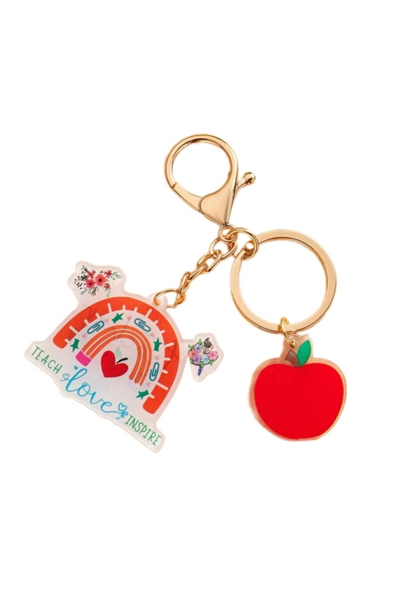 Teacher Keychain Teacher Keyring Thank You Keychain Keyring Valentines Day,Graduation and Christmas Gifts for Teachers