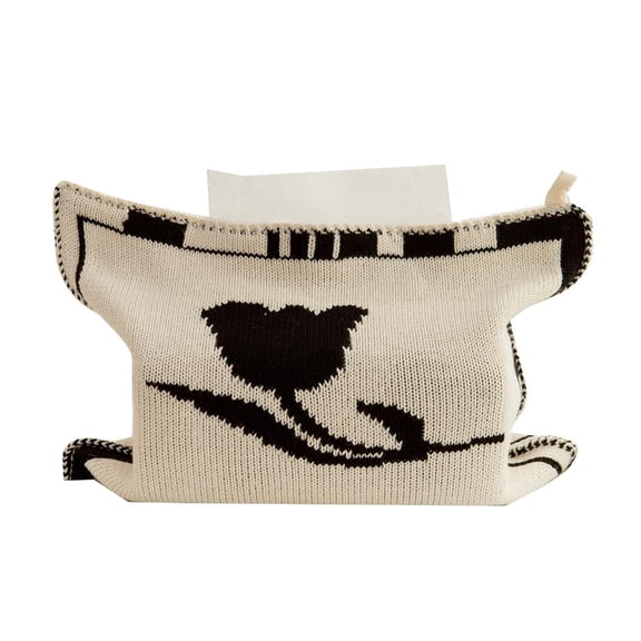 Osdhezcn Tissues Purse Pocket Tissue Holder Reusable Travel Tissue Pouch Heart Pattern Tissue Holder Lightweight for Home Office