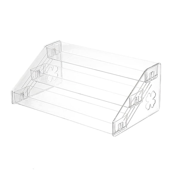 Osdhezcn Transparency Step Shelf Clear View Organization Rack for Home Kitchen Bathroom