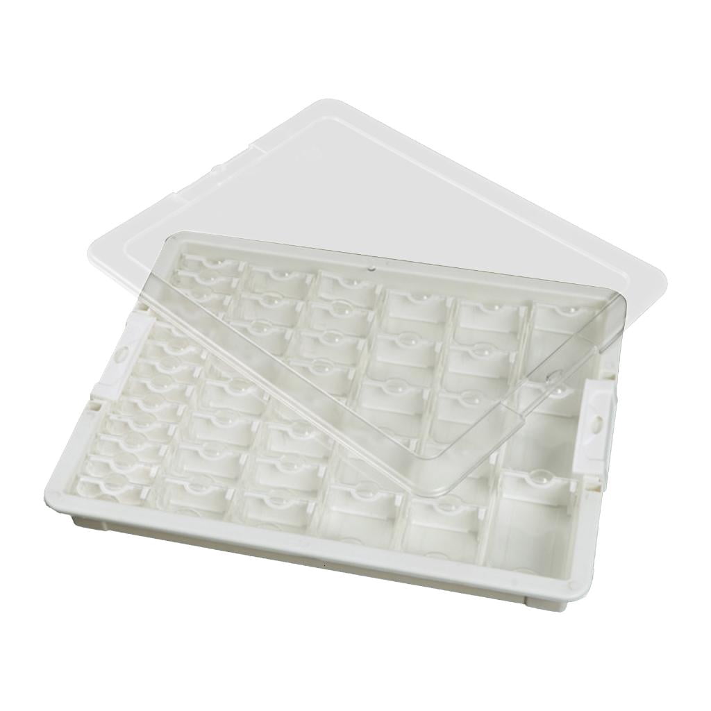 Osdhezcn Transparent Bead Storage Container Multi Compartment Jewelry Organizer for Beads and Small Accessories Sorting Tray