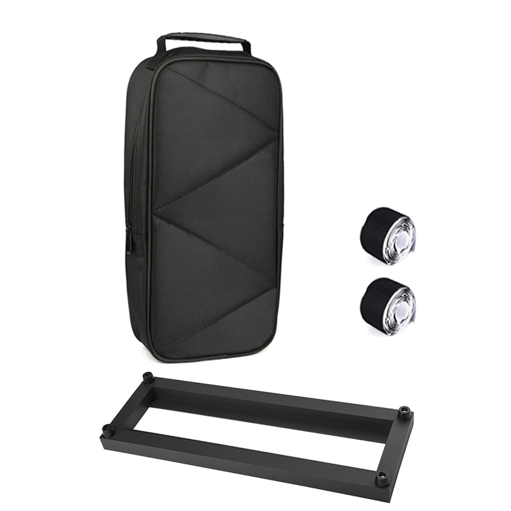 Osdhezcn Travel Friendly Effector Bracket Pedalboard For Small Size Guitar Bass Effects with Protective Carry Bag and 2 Tapes