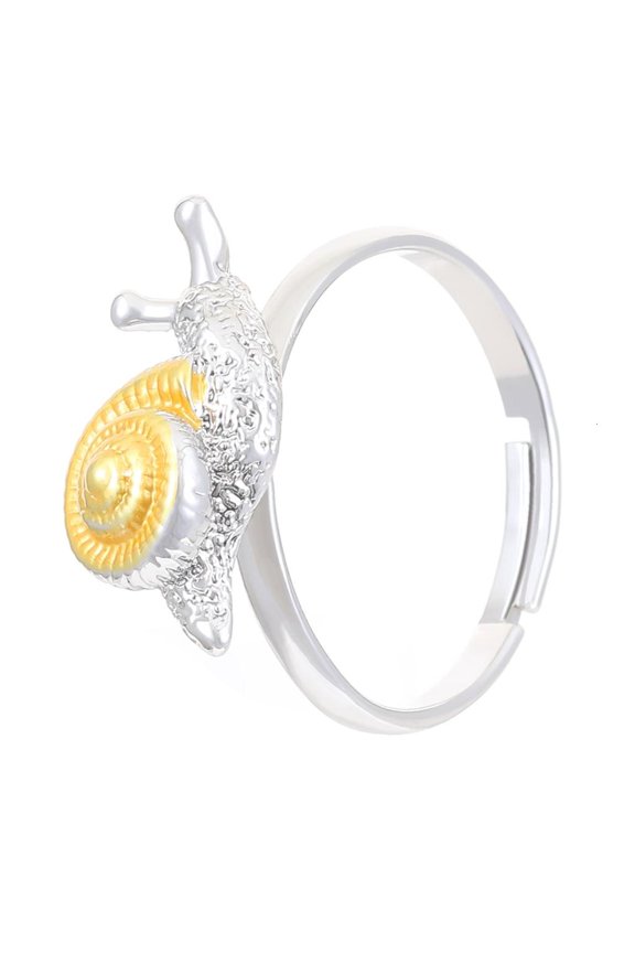 Two Tone Snail Studs Earrings/Ring Fashionable Insect Jewelry Women Accessories