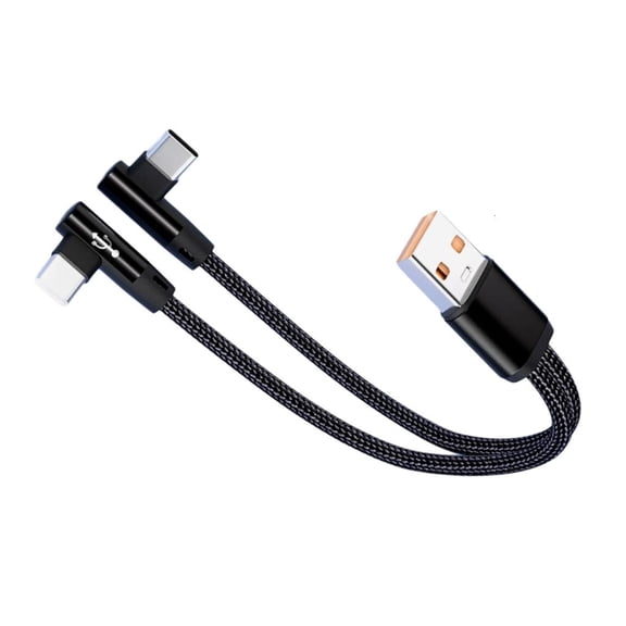 Osdhezcn USB Male To 2 TYPE C Male Plug Charging Cable Y Split Power Cable TYPE C Cable
