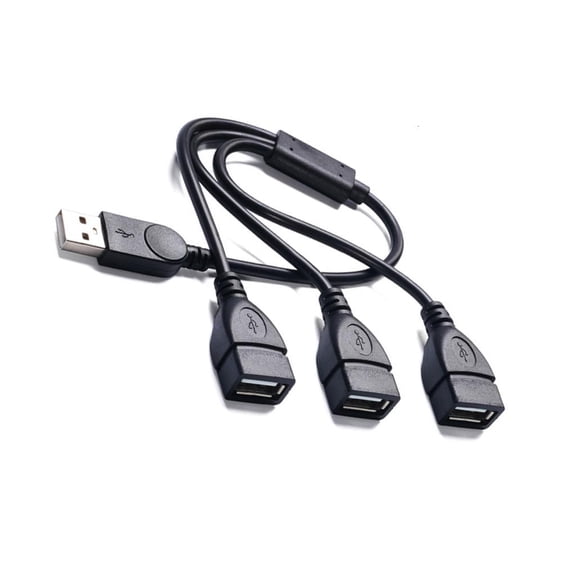 Osdhezcn USB Male to 3 USB 2.0 Female Cable Adapter USB Splitter Cord Converters Multiple Hubs USB Splitter