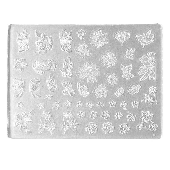 Osdhezcn Versatile Nail Art Casting Mold Embossed Silicone Molds for Nail Decorations