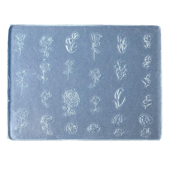 Osdhezcn Versatile Nail Art Casting Mold Embossed Silicone Molds for Nail Decorations