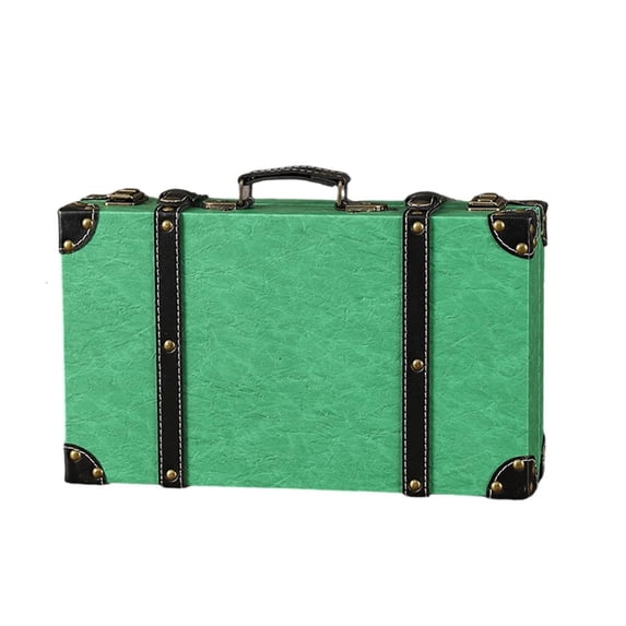 Osdhezcn Vintage Leather Jewelry Storage Box Antique Styles Handheld Trunk Organizers