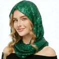 thumbnail image 1 of Osdhezcn Washable Sequins Neck Scarf for Women Polyester Fiber Headwrap Neckerchief, 1 of 17