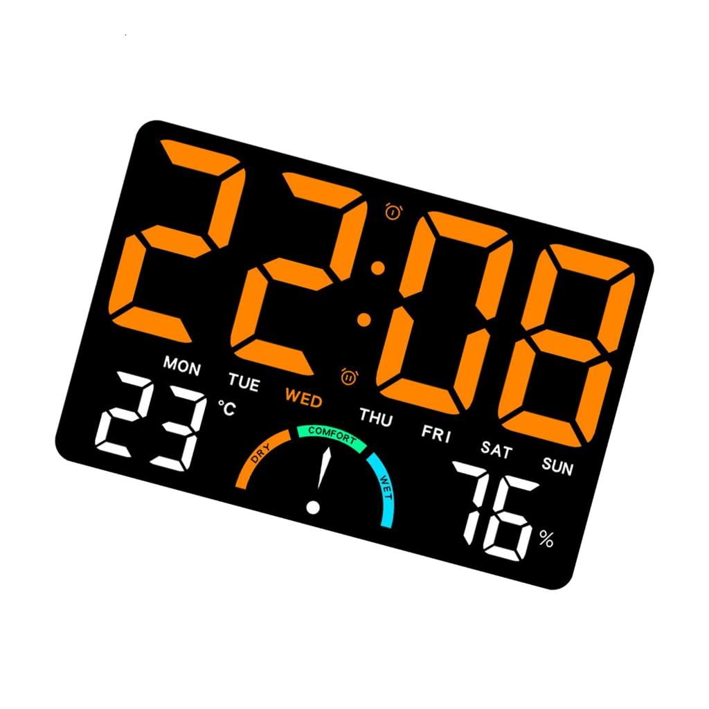 Osdhezcn Weather Stations Digital Temperature Humidity Meter Clock Thermometers Hygromete