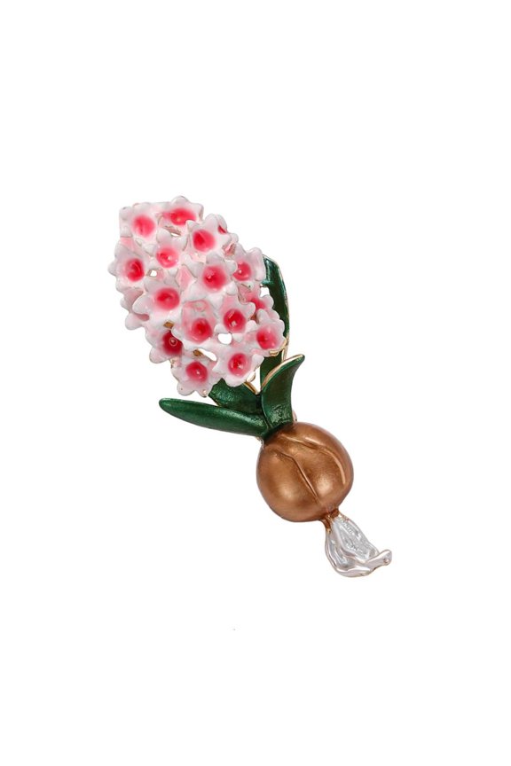 Women's Coat Accessories Brooch Plant Floral Pink Lavender Badge Accessory For Jackets Scarves Handbags