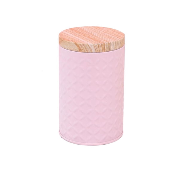 Osdhezcn Wood Grain Tin Box Metal Storage Box Coffee Tea Cans Home Organizer Kitchen for Case Tea Caddies Canister