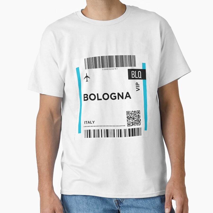 T-Shirt BOLOGNA ITALIA - Homme - Coton Noir - Neuf Avec étiquettes